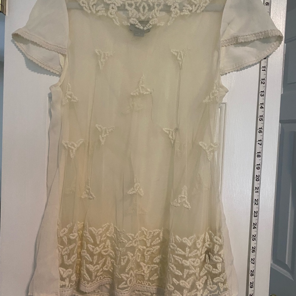 Sheer flowing blouse